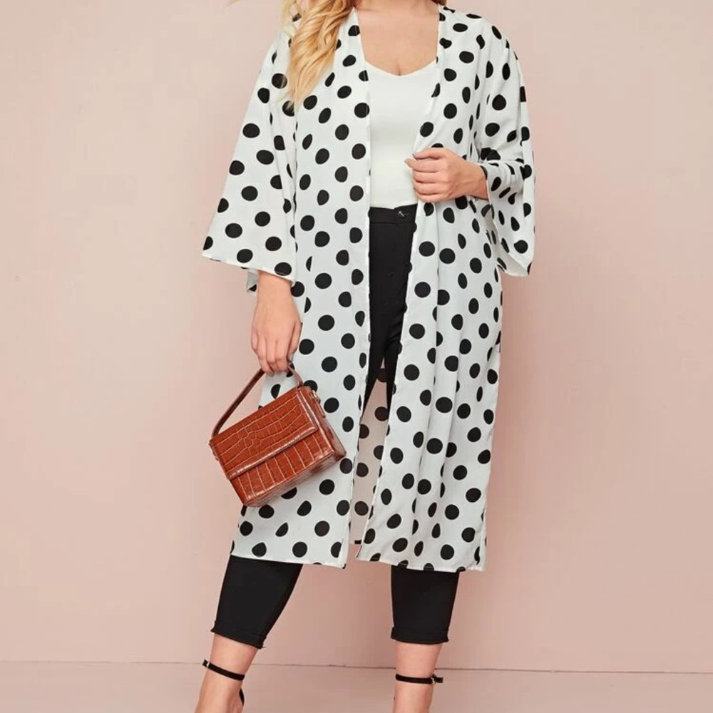 Polka Dot Women's Kimono Jacket